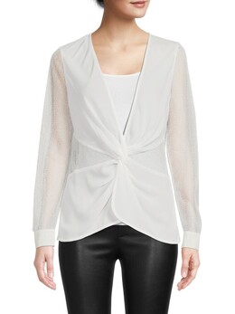 DKNY: Кружевная блуза 