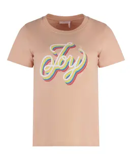 See by Chloé: Хлопковая футболка 