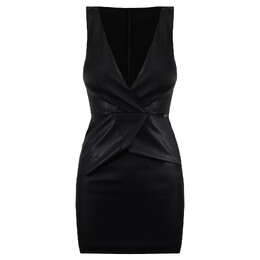 Armani Exchange: Кожаное платье 