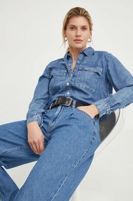 Levi's: Синяя рубашка 