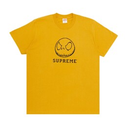 Supreme: Жёлтая футболка  Skeleton