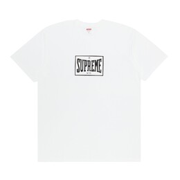 Supreme: Белая футболка  Warm Up