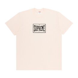 Supreme: Розовая футболка  Warm Up