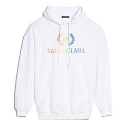 Balenciaga: Радужный свитер 