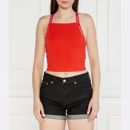 Calvin Klein: Красный топ 