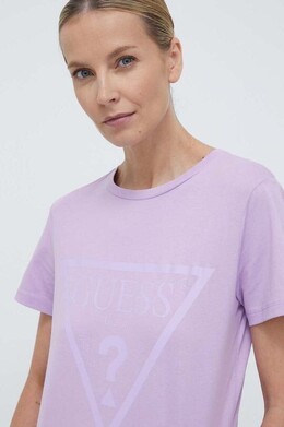 GUESS: Хлопковая футболка 