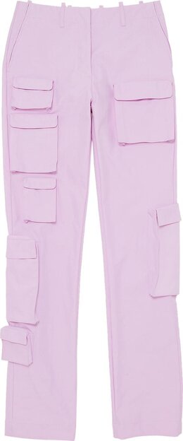 Off-White: Фиолетовые брюки 