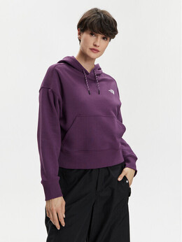 The North Face: Фиолетовая толстовка 