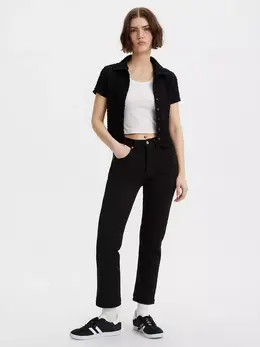 Levi's: Чёрные джинсы  501