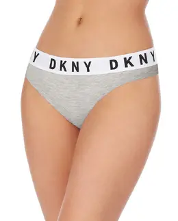 DKNY: Серые трусы 