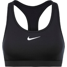 Nike: Чёрный бюстгальтер  Swoosh