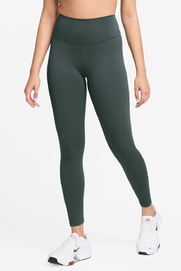 Nike: Зелёные легинсы 