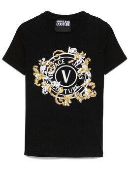 Versace Jeans Couture: Чёрная футболка 