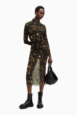 Allsaints: Платье  All Saints в сетку