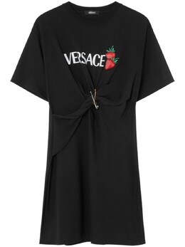 Versace: Короткое платье 