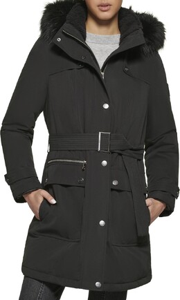 DKNY: Куртка из искусственного меха 