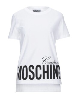 Moschino: Белая футболка 
