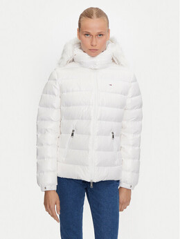 Tommy Jeans: Белый пуховик 