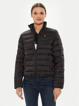 Tommy Hilfiger: Чёрный пуховик 