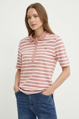 Tommy Hilfiger: Розовое поло 