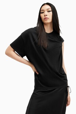 Allsaints: Чёрная футболка  All Saints