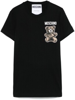 Moschino: Футболка  Leo Teddy с принтом