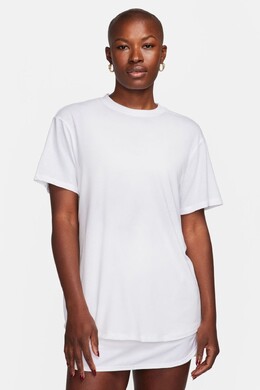 Nike: Топ  Dri FIT с коротким рукавом
