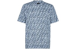 Fendi: Хлопковая футболка  Blue