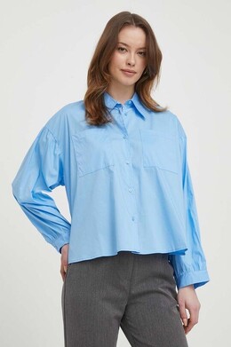 United Colors Of Benetton: Синяя рубашка 