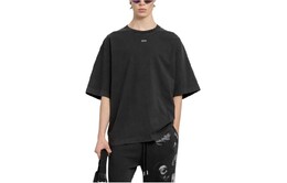 Off-White: Серая футболка 