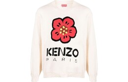 Kenzo: Белый свитер 