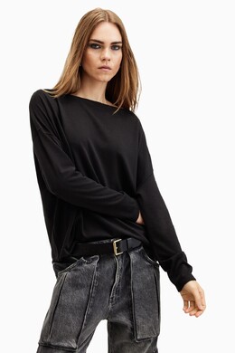 Allsaints: Чёрная футболка  All Saints