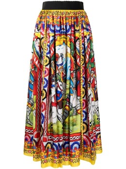 Dolce & Gabbana: Юбка  Carretto миди