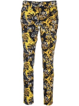 Versace Jeans Couture: Джинсы с принтом 