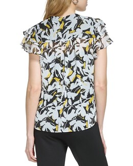 DKNY: Блуза с коротким рукавом 