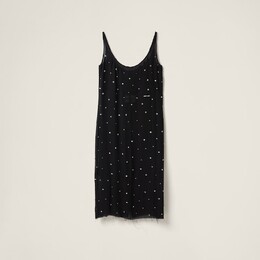 Miu Miu: Шифоновое платье 