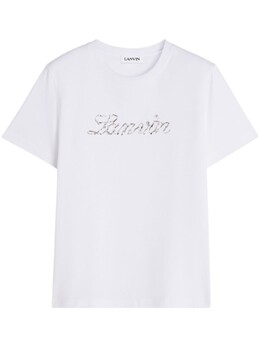 Lanvin: Футболка с вышивкой 