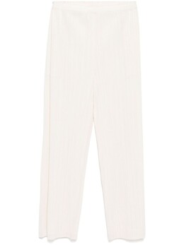 Pleats Please Issey Miyake: Белые брюки 