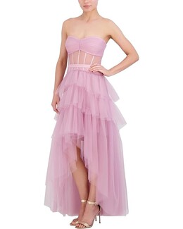 BCBGMAXAZRIA: Платье из фатина 