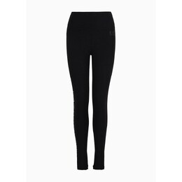 EA7 Emporio Armani: Чёрные легинсы 