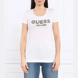 GUESS: Белая футболка 