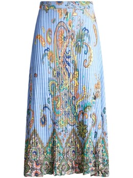 Etro: Синяя юбка 