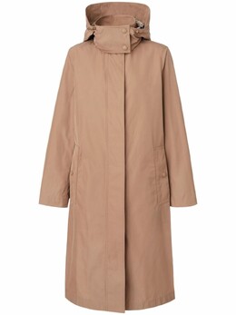 Burberry: Пальто с капюшоном 