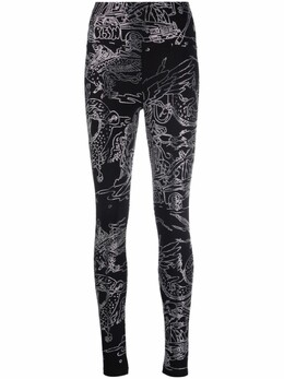 Philipp Plein: Легинсы с принтом 