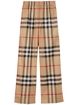 Burberry: Расклешённые брюки 