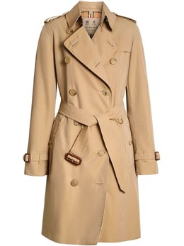 Burberry: Коричневый плащ  Kensington Heritage
