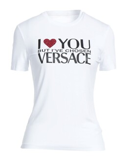 Versace: Белая футболка 