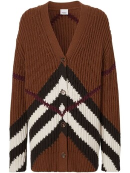 Burberry: Коричневый кардиган 