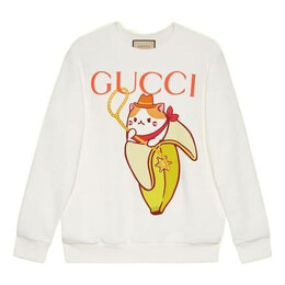Gucci: Хлопковый свитер  Bananya