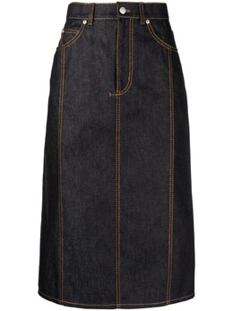 Alexander McQueen: Джинсовая юбка 